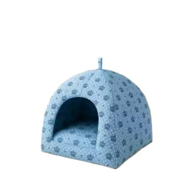 Imagem de Cama para cachorro Toca Tenda Cabana 2 em 1 Gato Cães Iglu Impermeável Lavável P a G(Macho,P)