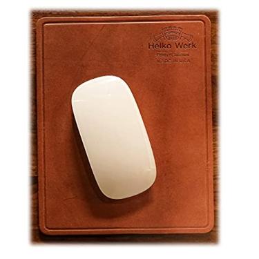 Imagem de 1844 Helko Werk Germany Mouse pad de couro feito à mão - couro genuíno para rolagem de mouse ultra suave e precisão e couro macio (Mousepad) #F7125