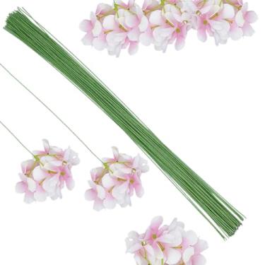Imagem de SOFPLATE 100 Pçs Varas Florais Verdes Fio de Haste Floral Verde Limão 15,9 Polegadas Finas Flor Artificial Haste de Ferro Varetas de Arame para Buquê Florista Florista Laços Faça Você Mesmo Acessórios