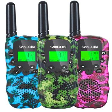 Imagem de Walkie Talkies SANJOIN para crianças de 4 a 6 anos, alcance de 3 milha