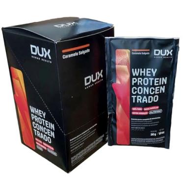 Imagem de Whey Protein Concentrado - 10 Sachês de 30g Caramelo Salgado - Dux Nutrition