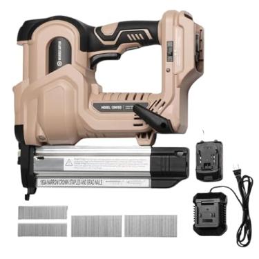 Imagem de WOODSTARTER Pregador sem fio, 18G, pregos de 3/10.2 cm a 5.1 cm, operação de modo duplo, construção resistente