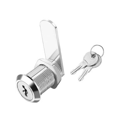 Imagem de Generic Fechadura de came para armário, ferragens para móveis, gavetas, cilindro com chave, fechadura de came para armário, máquina de venda automática, mesa, Style C