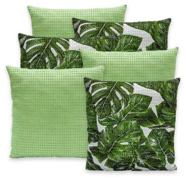 Imagem de Kit 6 Capas de Almofadas Piquet 40x40 Com Zíper Favinho Decoração - Ra