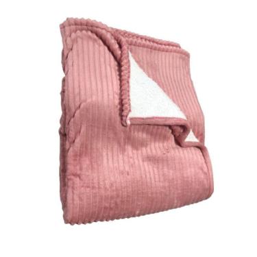 Imagem de Cobertor Dyuri Com Sherpa Rose 1,80 X 2,20