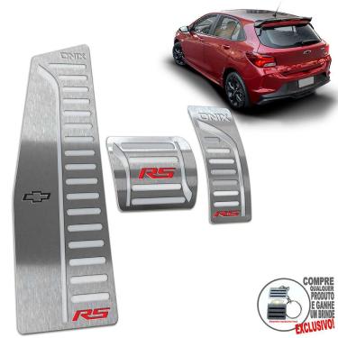 Imagem de Descanso + Pedaleira Automático Chevrolet Onix RS Prata