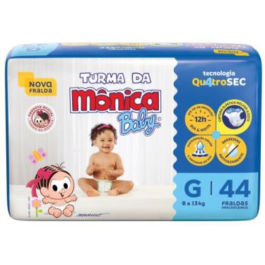 Imagem de Fralda turma da monica mega G C/44 tiras