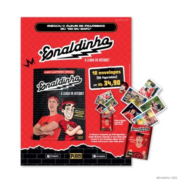 Imagem de Pack Com 50 Figurinhas Do Álbum Do Enaldinho: A Lenda Da Internet