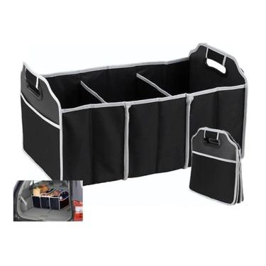 Imagem de Caixa Organizadora Porta Malas Dobrável Carro 3 Divisórias