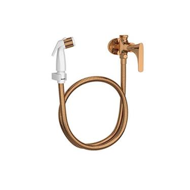 Imagem de Ducha higiênica com registro e derivação Lk, Red Gold, Deca, 1984.GL17.ACT.RD