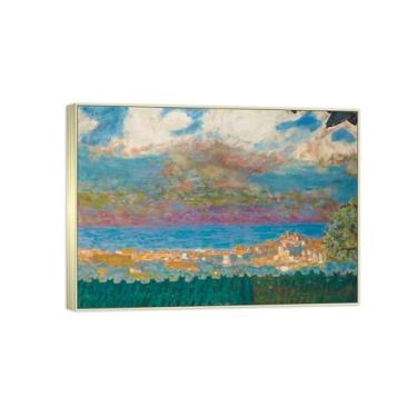 Imagem de Impressão em tela famosa pintura - paisagem paisagem paisagem nº 4 pôster moldura prata para decoração de casa 70 x 100 cm 27 x 39 pol