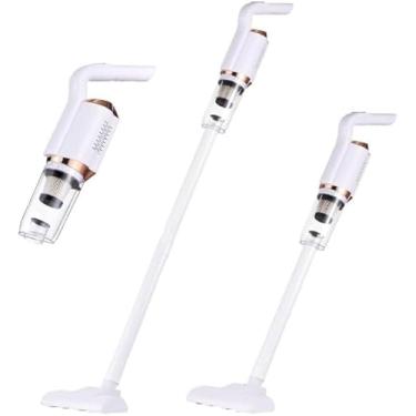 Imagem de Aspirador De Pó Vertical Portatil Sem Fio 3 em 1, Compacto, 600ml Capacidade, Alta Potência, Bivolt, Usb Recarregável - Branco