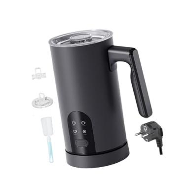 Imagem de FytStycale Batedor elétrico, misturador de bebidas, vaporizador automático de café, batedor para chocolate quente, Preto