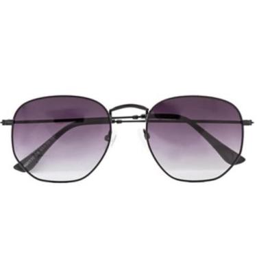 Imagem de Óculos De Sol UVA Hexagonal Preto Degrade - Palas Eyewear