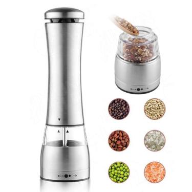 Imagem de Moedor De Sal Grosso E Pimenta Do Reino Em Inox Profissional - MM VARI