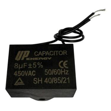 Imagem de Kit 4 pçs capacitor de partida acv 8uf x 450vac - 8uf x 450v - cbb61 -