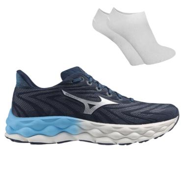 Imagem de Kit Tênis Mizuno Wave Sky 8 Masculino + Par De Meia