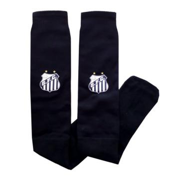 Imagem de Meião Infantil Campo Santos Preto Oficial