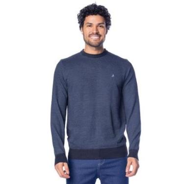 Imagem de Suéter Masculino John Sailor Texturizado Gola Careca Bege-Masculino