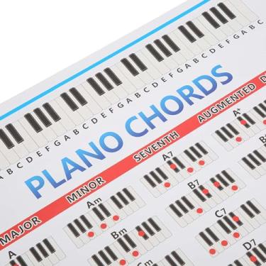 Imagem de Mingzhe Diagrama de Abas de Acordes de Piano para Iniciantes, Acessórios para Instrumentos Musicais de Prática de Dedos, 88 Teclas