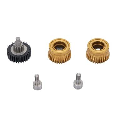 Imagem de Hilitand Kit de Engrenagens de Extrusora Com Revestimento DLC de Aço Endurecido Engrenagens de Rolamento Duplo para K1 K1 Máximo K1C Ender 3 V3 V3 Plus Impressoras 3D Com 2 Engrenagens 1