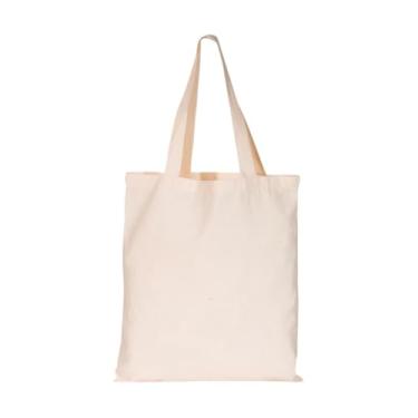 Imagem de Sacola de Algodão Cru Bolsa Ecológica Eco bag 32x38cm Bege (2 Unidades)