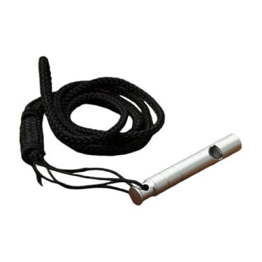 Imagem de Generic Apito de emergência de sobrevivência em liga de titânio, prático e leve, para atividades ao ar livre, para caça, caiaque e passeios de barco