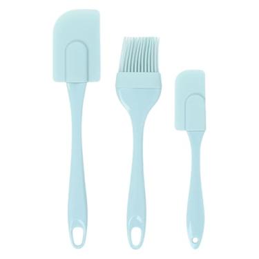 Imagem de SiaBiced Conjunto de 3 Espátulas E Pincéis para Bolo, Utensílios de Silicone Duráveis ​​para Misturar Manteiga