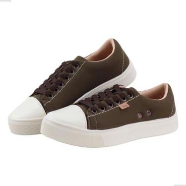 Imagem de Tênis Feminino Casual em Lona com Solado Leve Antiderrapante - tenis l