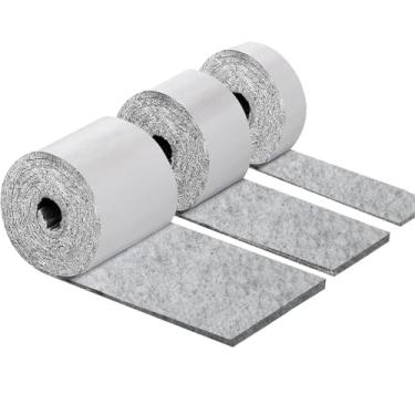 Imagem de Almofadas de feltro para móveis, pacote com 3 tiras de feltro antiderrapantes autoadesivas, protetores de piso para móveis