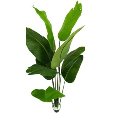 Imagem de Planta Artificial, Planta Árvore Bananeira Artifical Grande Folhas Verdes 160cm