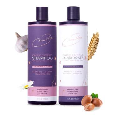 Imagem de Conjunto de shampoo e condicionador Nora Ross Garlic com camomila 480 