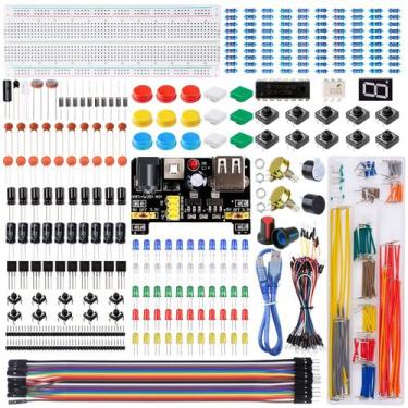 Imagem de Kit divertido de componentes eletrônicos para Arduino Smraza com fonte