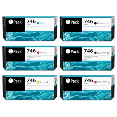 Imagem de Cartuchos de tinta de substituição 746 para impressora HP 746 Ink DesignJet Z6 Z9+