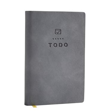 Imagem de Tiita Bloco de notas para fazer lista de tarefas diárias com 98 páginas, bolso de trabalho, agenda, diário, sem data, 10,7 x 7,1 cm, pequeno caderno cinza