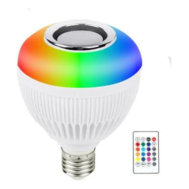 Imagem de Lâmpada Caixa De Som Led Rgb Bluetooth + Controle Remoto PX-2321 - NoB