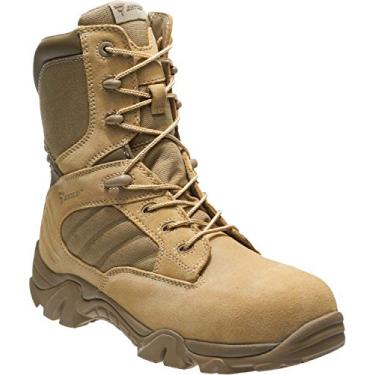 Imagem de Bates Bota de trabalho masculina GX-8 bico composto com zíper lateral, Deserto, 6.5