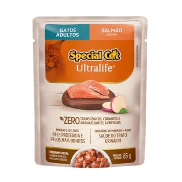 Imagem de Ração Úmida Special Cat Ultralife para Gatos Adultos Sabor Salmão 85g