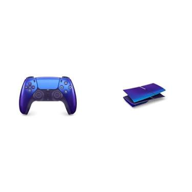Imagem de Bundle Chroma Indigo: Controle sem fio Dualsense + Tampa do console PlayStation®5 Slim