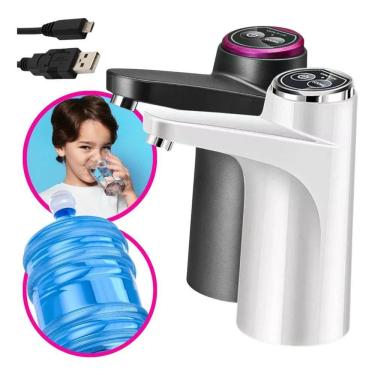 Imagem de 2X Bomba Galão Água Recarregável Dispenser Bivolt Usb Elétri