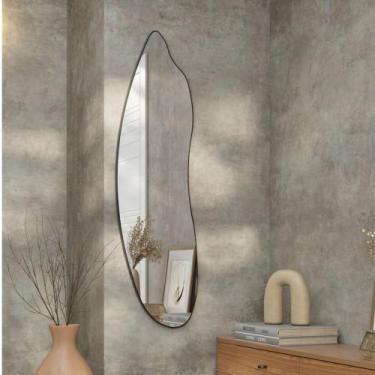 Imagem de Painel Decorativo Orgânico com Espelho 119x34cm ES18 Dalla Costa, Pret