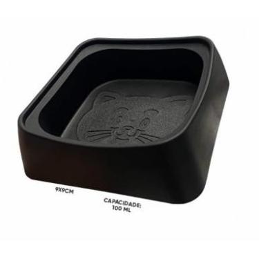 Imagem de COMEDOURO PRETO BEBEDOURO PET GATO 100ml