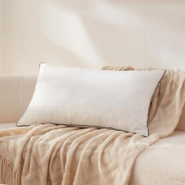 Imagem de Richtry Almofada de espuma viscoelástica 40,6 x 66 cm, enchimento de almofada lombar premium para almofada decorativa, sala de estar, sofá e sofá, 40,6 x 66 cm, branco