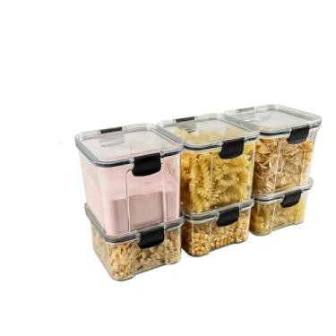 Imagem de Crie Seu Kit de Potes Hermético para Mantimentos e Organizador de Cozinha Dispensa Armário(KIT 25-6 Potes)