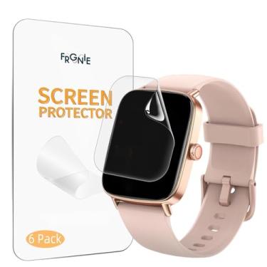 Imagem de Frgnie Protetor de tela projetado para relógio inteligente KIBFLE IDW28, filme TPU transparente HD macio projetado para Fitpolo, aeac Smart Watch 1,85''