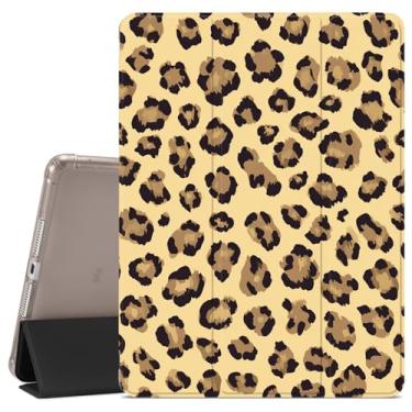 Imagem de VibrantFruitique Capa protetora marrom com estampa de leopardo de guepardo para iPad Air de 11 polegadas, M3 (2025)/M2(2024), iPad Air 5ª (2022)/4ª geração (2020) 11 polegadas, suporte para lápis