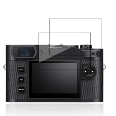 Imagem de NOUKAJU Protetor de tela para Leica M EV1, vidro temperado HD, dureza 9h, arranhões, anti-impressão digital, protetor de filme de vidro temperado para câmera Leica M EV1 [2 unidades]