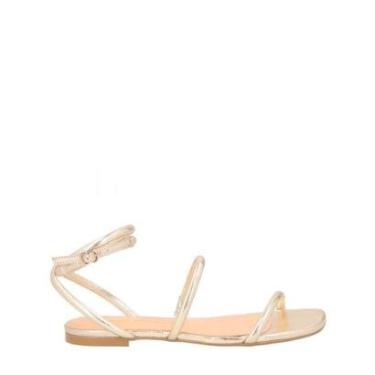 Imagem de Rasteira Metalcolor Luiza Barcelos 11600079 Cor:;Tamanho:37;Gênero:Feminino-Feminino