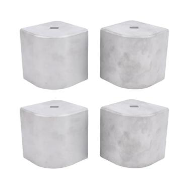 Imagem de Luqeeg 4 peças de tampa de canto de liga de alumínio para barco, 9 cm de altura, 90 cm de largura superior, tampa de canto de convés redonda para embelezar e preservar o navio