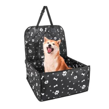 Imagem de Shakven Bolsa de transporte para assento de carro para cachorro, bolsa de viagem para animais de estimação | com bolsos assento de carro médio para cachorro,Alça ajustável à prova d'água Oxford porta